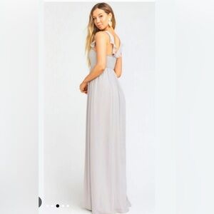 Elegant Gray Maxi Dress